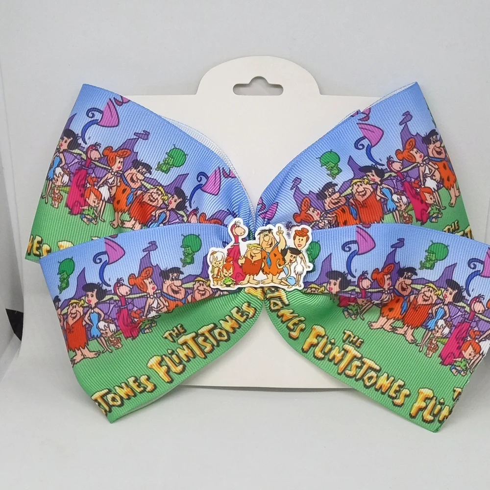 Kids Hair Bow - Flintstones